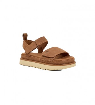 UGG Goldenstar brown leather sandals