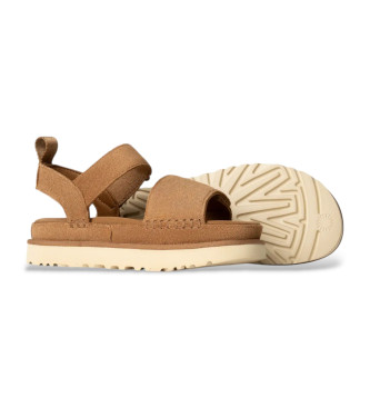 UGG Goldenstar sandaler i brunt læder