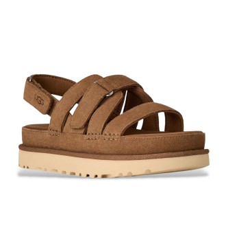 UGG Goldenstar Gleam Ledersandalen braun