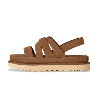 UGG Goldenstar Gleam Ledersandalen braun
