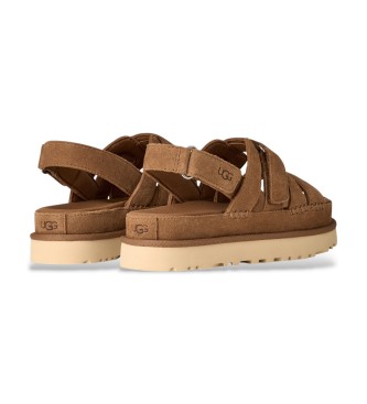 UGG Goldenstar Gleam Ledersandalen braun