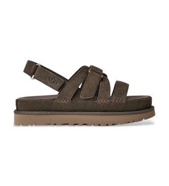 UGG Goldenstar Gleam leather sandals brown