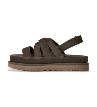 UGG Goldenstar Gleam leather sandals brown