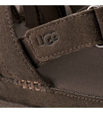 UGG Goldenstar Gleam leather sandals brown