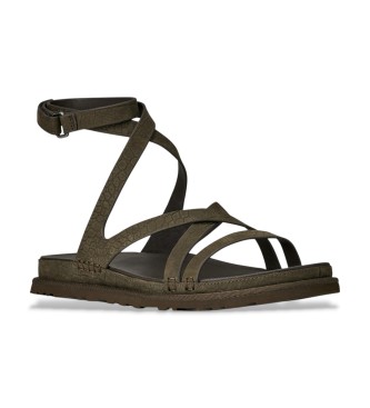 UGG Sand�lias GoldenGaze Embossed Ankle Wrap Green