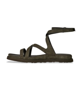 UGG Sand�lias GoldenGaze Embossed Ankle Wrap Green