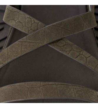 UGG Sand�lias GoldenGaze Embossed Ankle Wrap Green