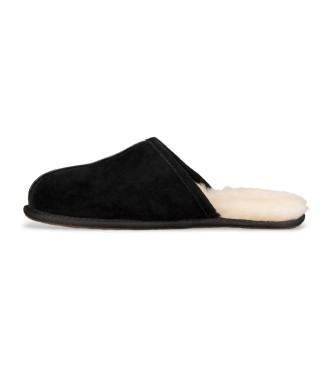 UGG Schuhe aus schwarzem Leder Scuff