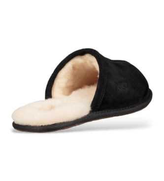 UGG Schuhe aus schwarzem Leder Scuff