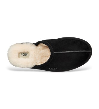 UGG Schuhe aus schwarzem Leder Scuff