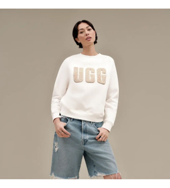 UGG Sudadera Madeline Fuzzy Logo blanco