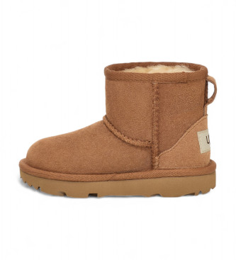 UGG Klassische Mini II Lederstiefeletten braun