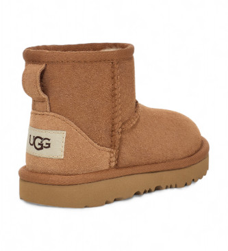 UGG Classic Mini II Usnjeni gležnjarji rjave barve