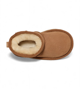 UGG Skórzane botki Classic Mini II w kolorze brązowym