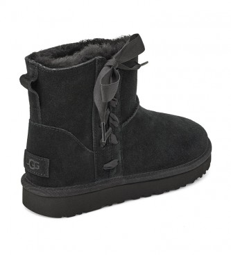UGG Classic Lace Mini leather ankle boots black 