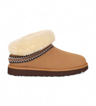 UGG Klasyczne skórzane botki Mini Crescent w kolorze brązowym