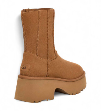 UGG Klassiske lderstvler med to smme Ny brun