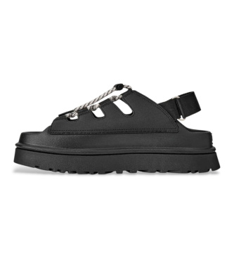 UGG Sandálias de Couro GoldenGlow Toggle preto