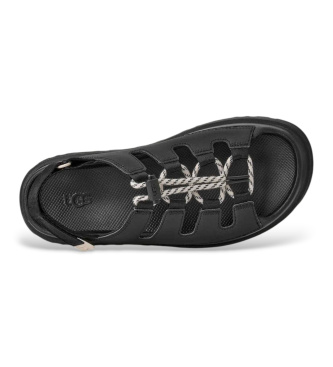 UGG Sandálias de Couro GoldenGlow Toggle preto