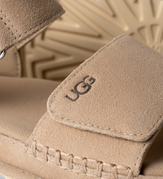 UGG Goldenstar beige leather sandals