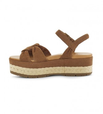 UGG Neusch brown leather sandals - Platform height: 6,5cm