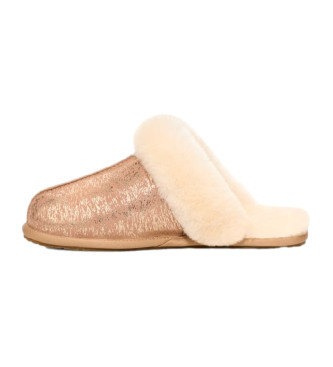 UGG Scuffette II Pantofole homewear in pelle color nude opaco