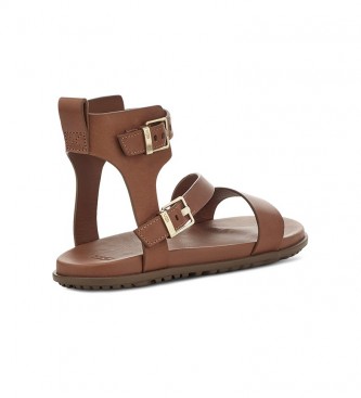 UGG Solivan Strap leather sandals brown