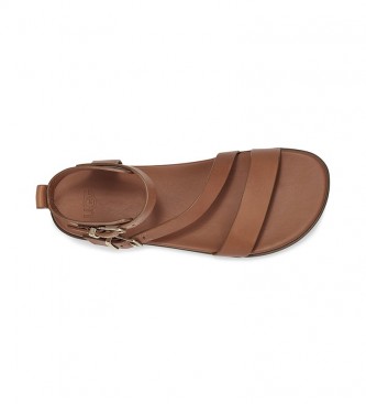 UGG Solivan Strap leather sandals brown