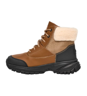 UGG Waterproof leather boots Yose Fluff V2 brown