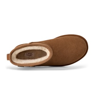UGG Botines de Piel Classic Mini GTX marrn