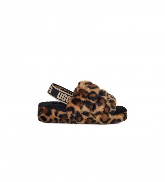 UGG Slippers W Fluff Yeah Slide Spotty animal print - ESD Store fashion,  footwear and accessories - best brands shoes and designer shoes