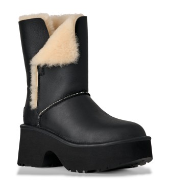 UGG Klasyczne skórzane botki Esmee czarne