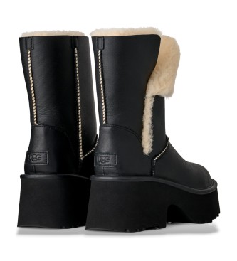 UGG Klasyczne skórzane botki Esmee czarne