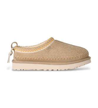 UGG Zuecos de Piel Tasman Biarritz beige