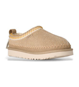 UGG Zuecos de Piel Tasman Biarritz beige