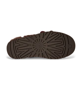 UGG Disquette Heritage Sneaker aus Leder Schwarz