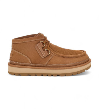 UGG Hayden Moc Chukka Rjave usnjene superge