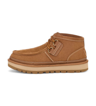 UGG Skórzane trampki Hayden Moc Chukka w kolorze brązowym