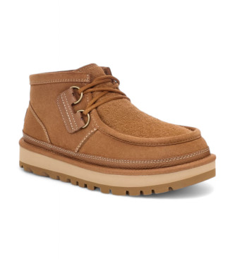 UGG Skórzane trampki Hayden Moc Chukka w kolorze brązowym