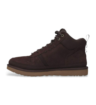 UGG Highland Hi Heritage braune Lederturnschuhe