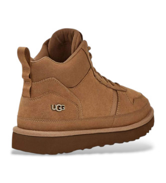 UGG Brązowe skórzane buty sportowe Highland Hi Heritage