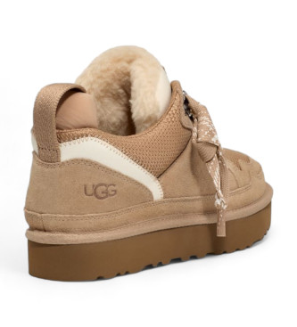 UGG Lowmel Leder Turnschuhe beige