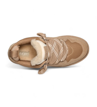 UGG Lowmel Leder Turnschuhe beige