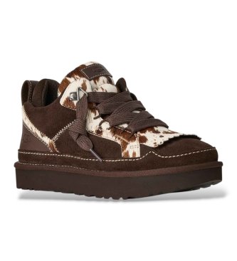 UGG Zapatillas de Piel Lowmel Western marrón