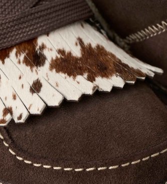 UGG Zapatillas de Piel Lowmel Western marrón
