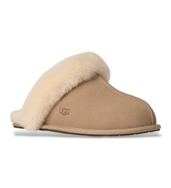UGG Chinelos de Pele Scuffette II areia