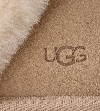 UGG Chinelos de Pele Scuffette II areia