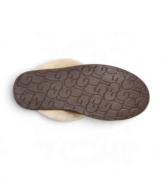 UGG Skórzane pantofle Scuffette II w kolorze brązowym