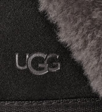 UGG Schuhe aus Leder Scuffette II schwarz