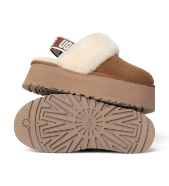UGG Usnjeni čevlji W Funkette rjavi